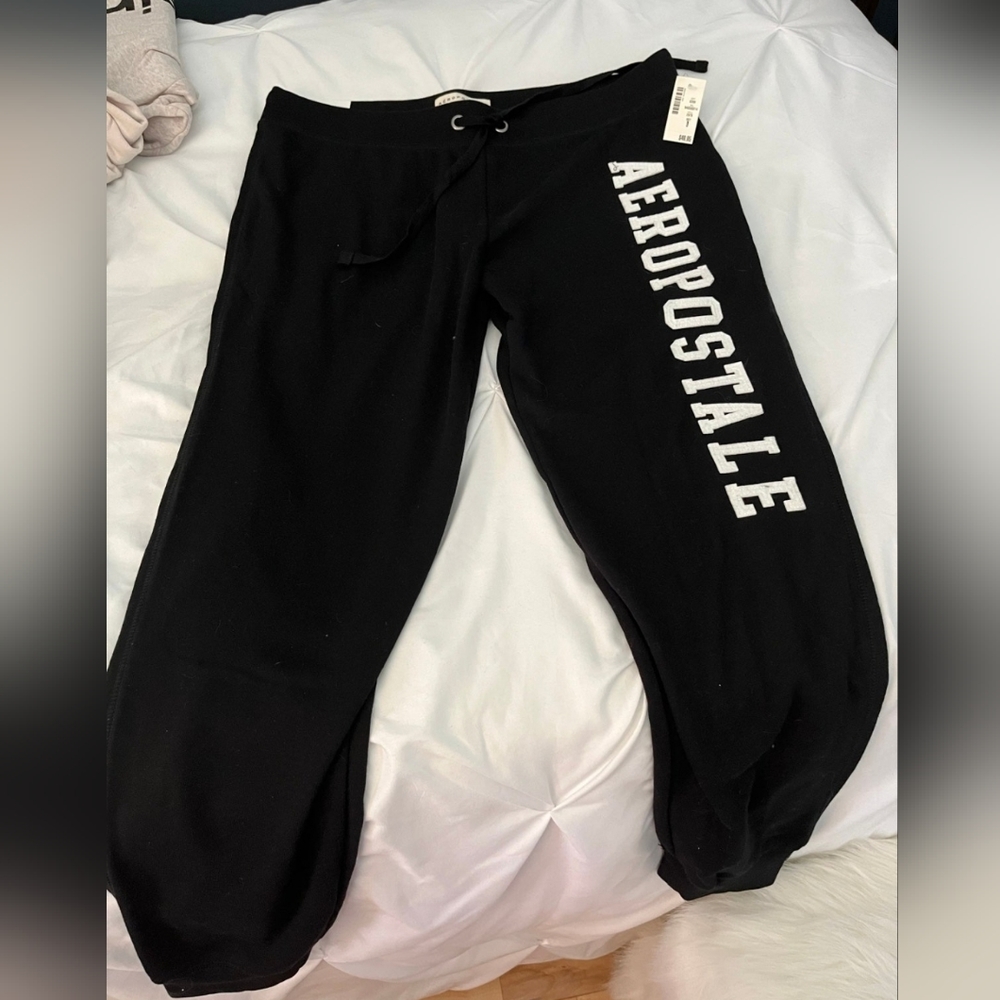 Aeropostale Black Jogger Sweatpants Large